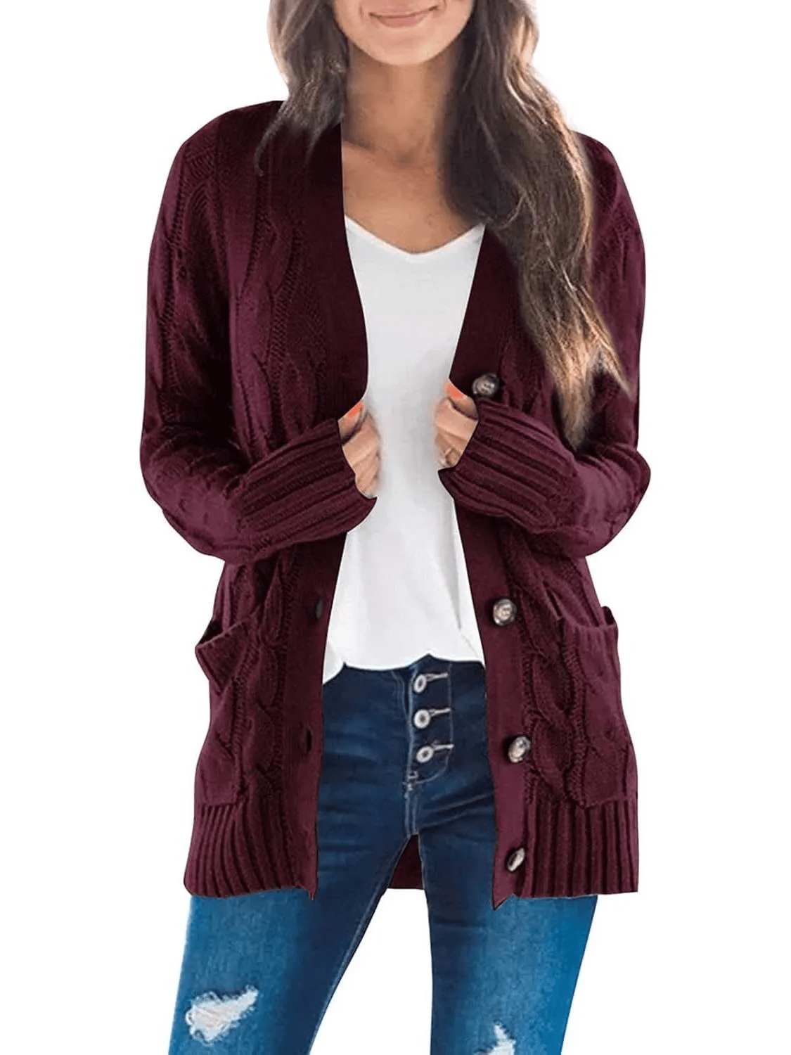 Elowen Button-Down Knit Cardigan