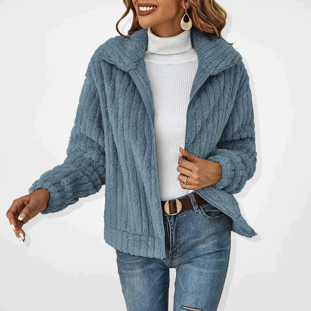 Iris Teddy Zip Cardigan