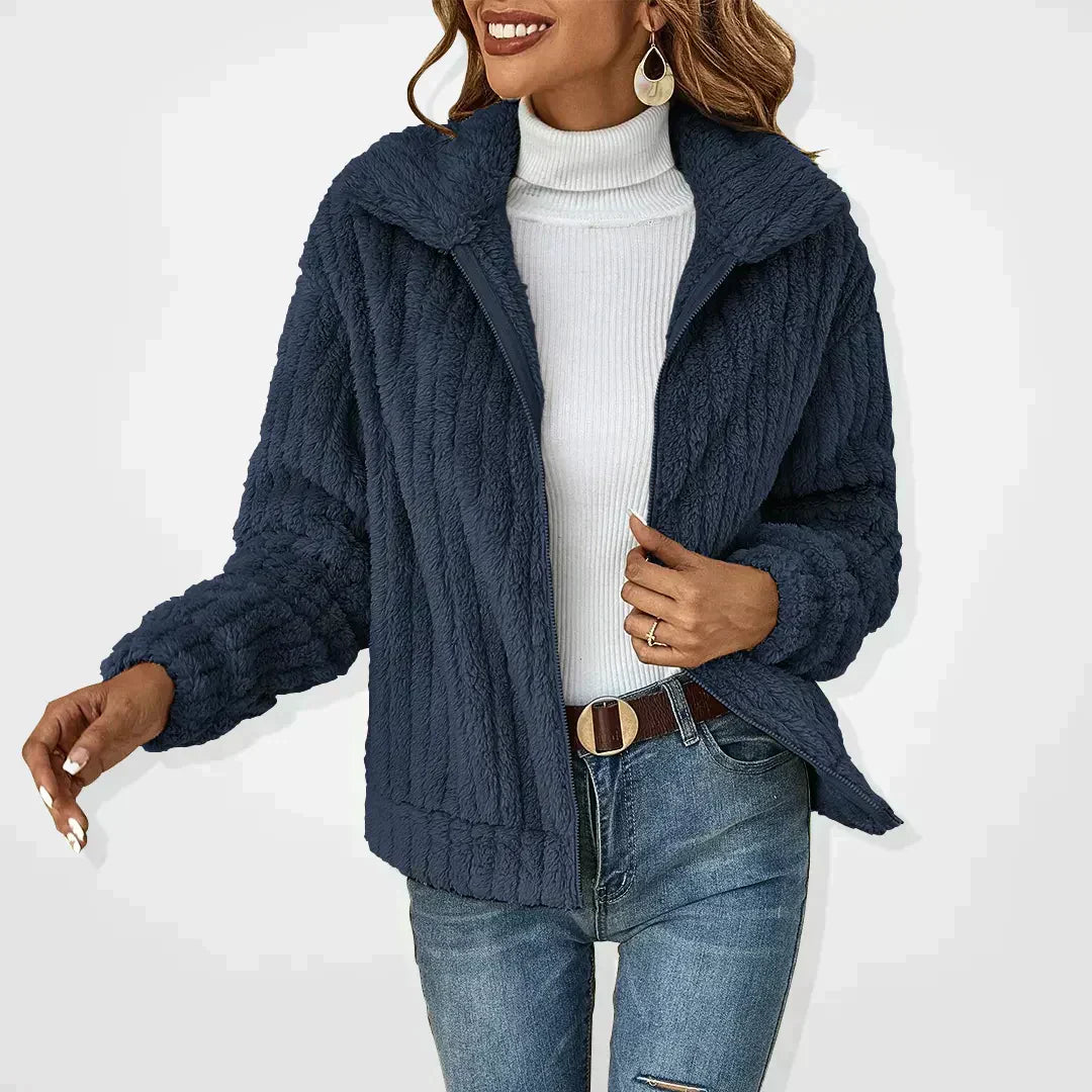 Iris Teddy Zip Cardigan