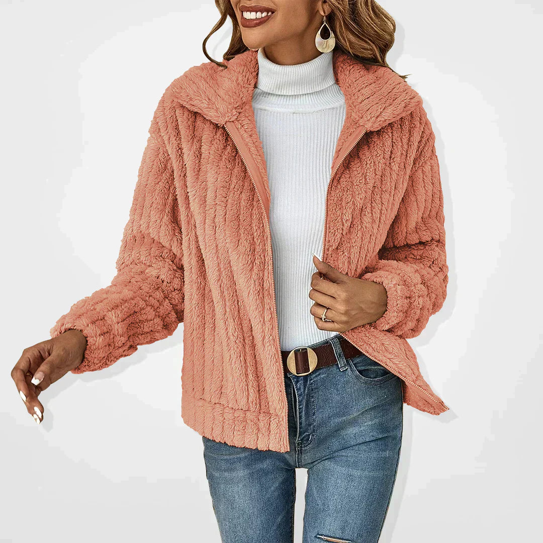 Iris Teddy Zip Cardigan