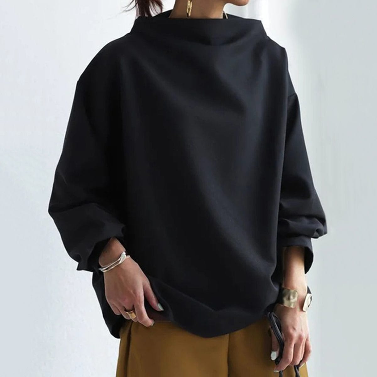 Pamela | High-Neck Casual Top