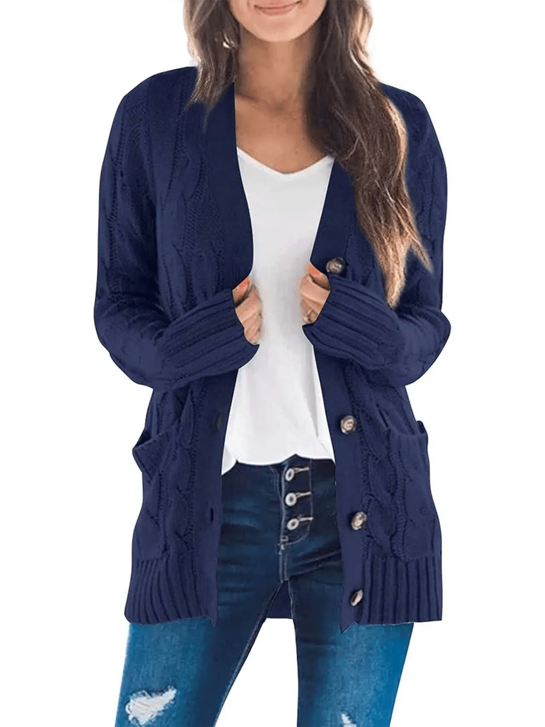 Elowen Button-Down Knit Cardigan