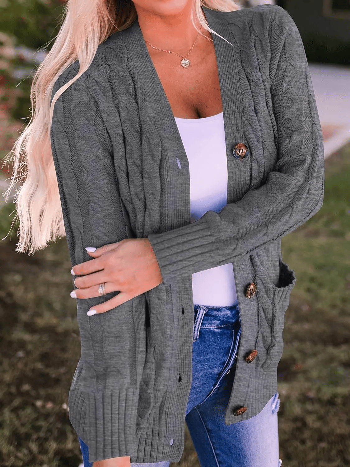 Elowen Button-Down Knit Cardigan