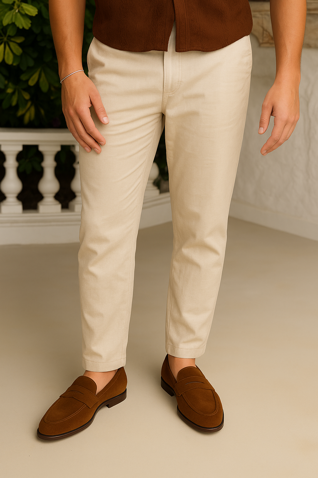 Linnen Pantalon - Valourás