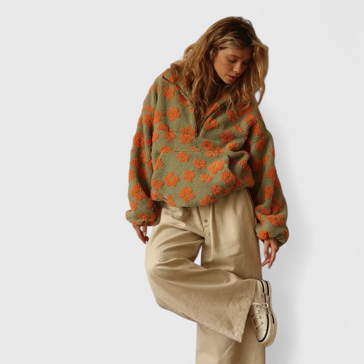 Marcelline Half-Zip Sweater