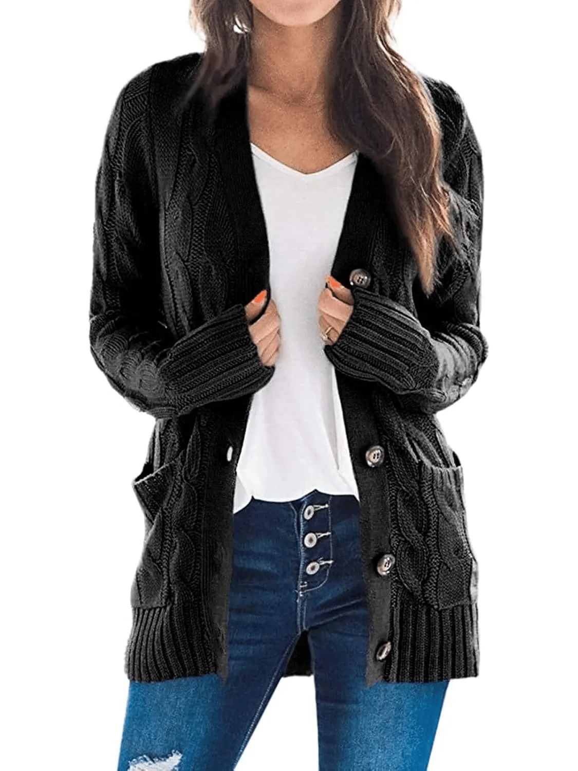 Elowen Button-Down Knit Cardigan