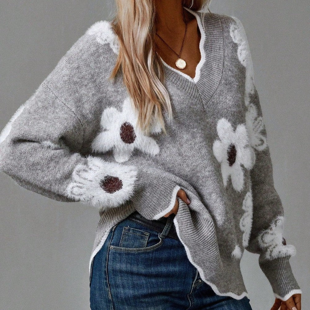 Tracy Flower Sweater