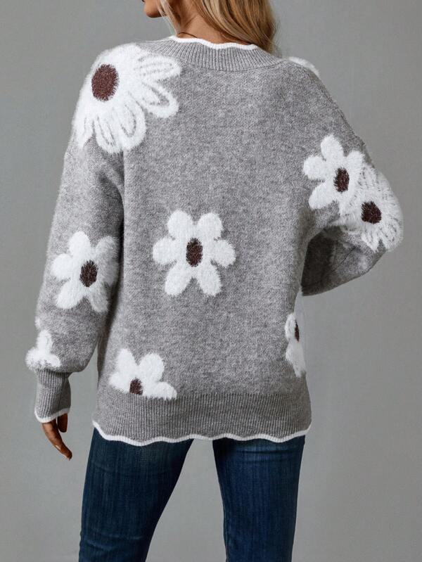 Tracy Flower Sweater