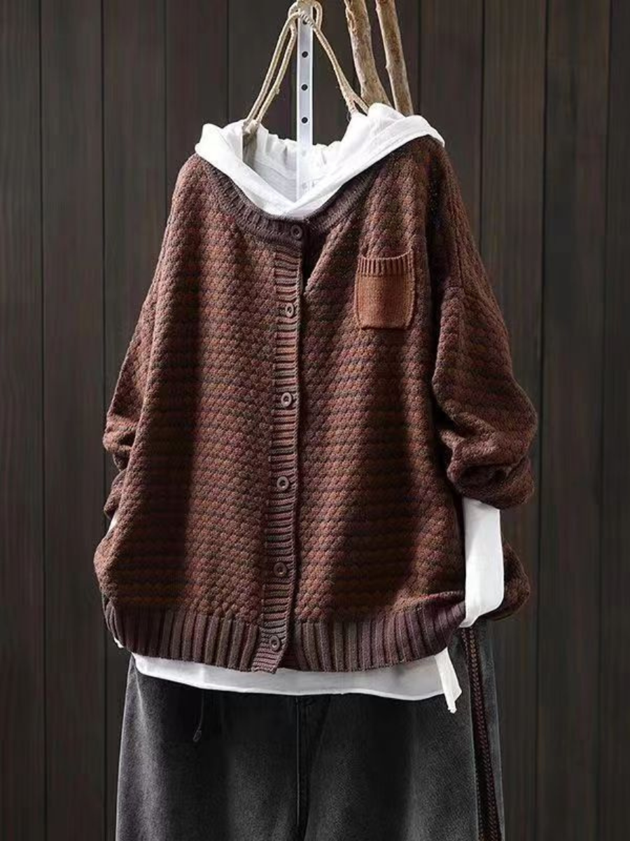 Seliora Textured Knit Cardigan
