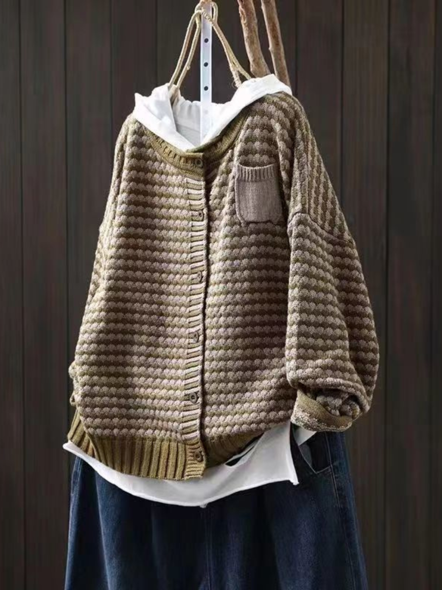 Seliora Textured Knit Cardigan