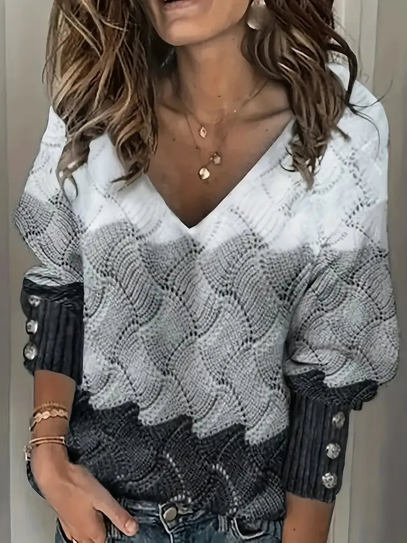 Benilda Elegant V-Neck Sweater