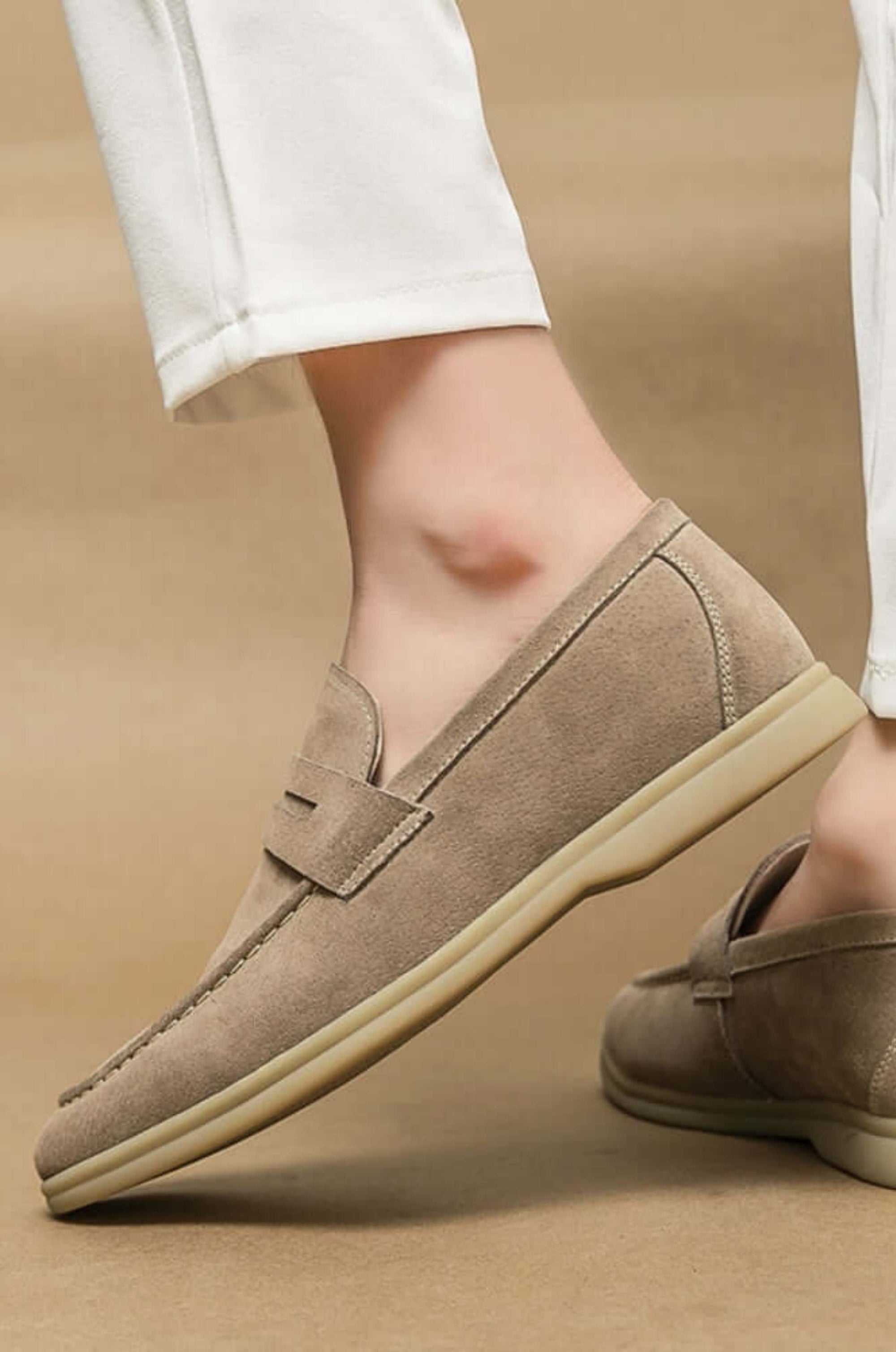 Suede Leather Loafers - Valourás