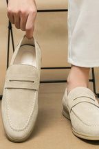 Suede Leather Loafers - Valourás