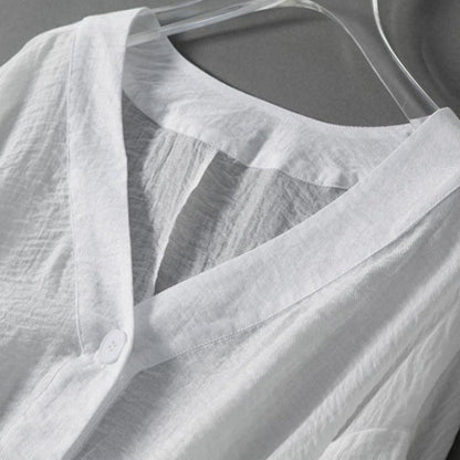 Sofia Linen Blouse - Valourás