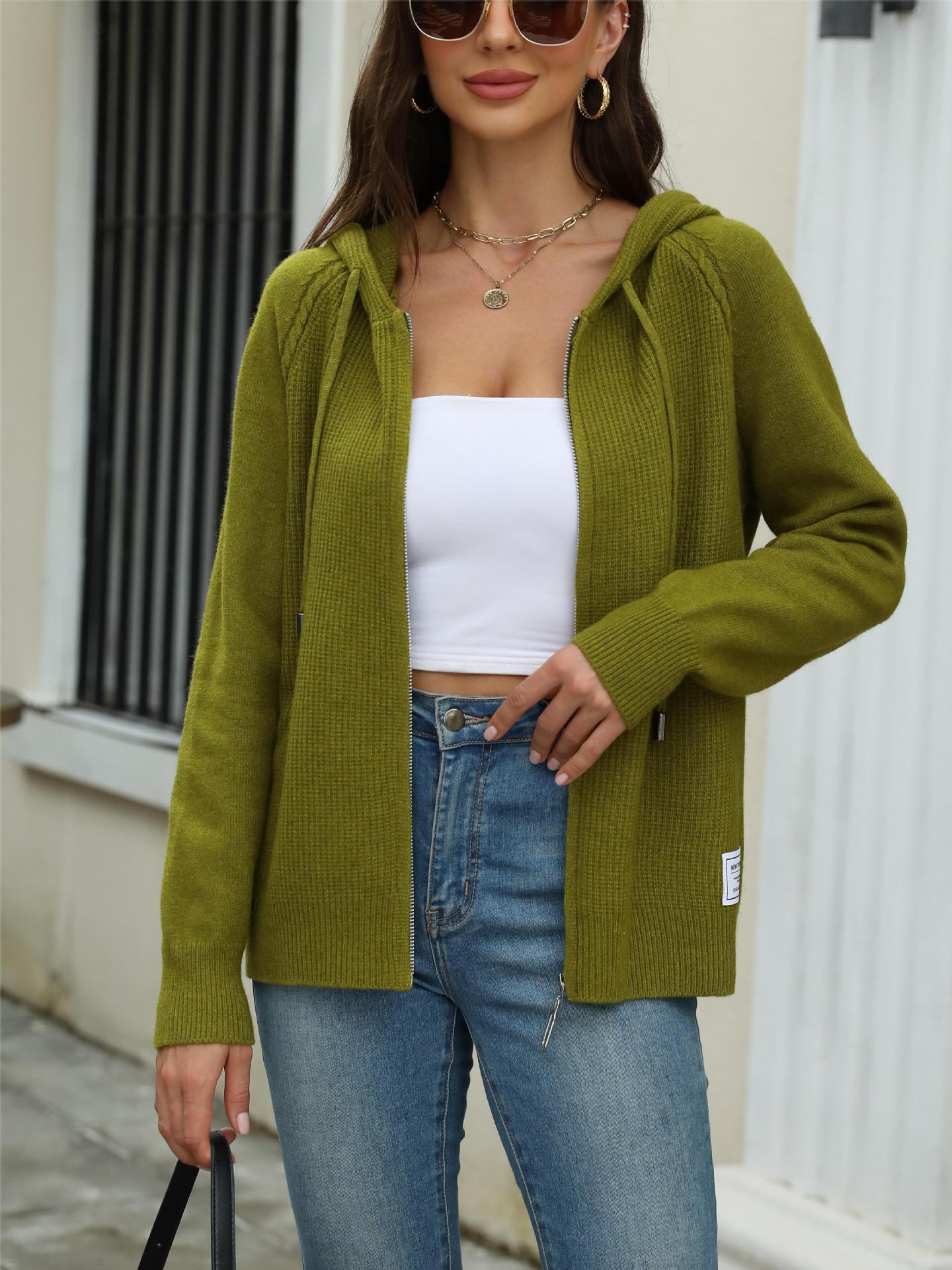 Eva Ribbed Zip Hoodie