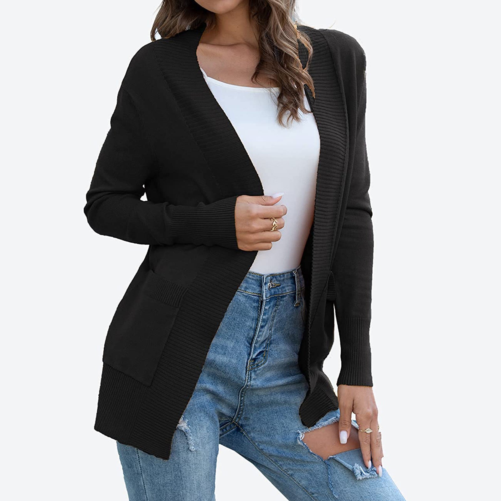 Ella Open Front Cardigan
