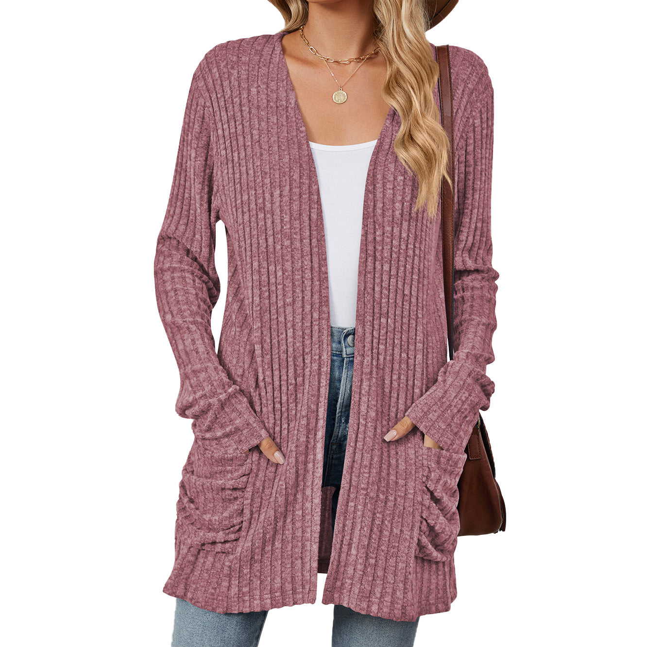 Nora Longline Ribbed Cardigan