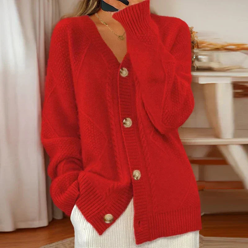 Loise Cable-Knit Cardigan