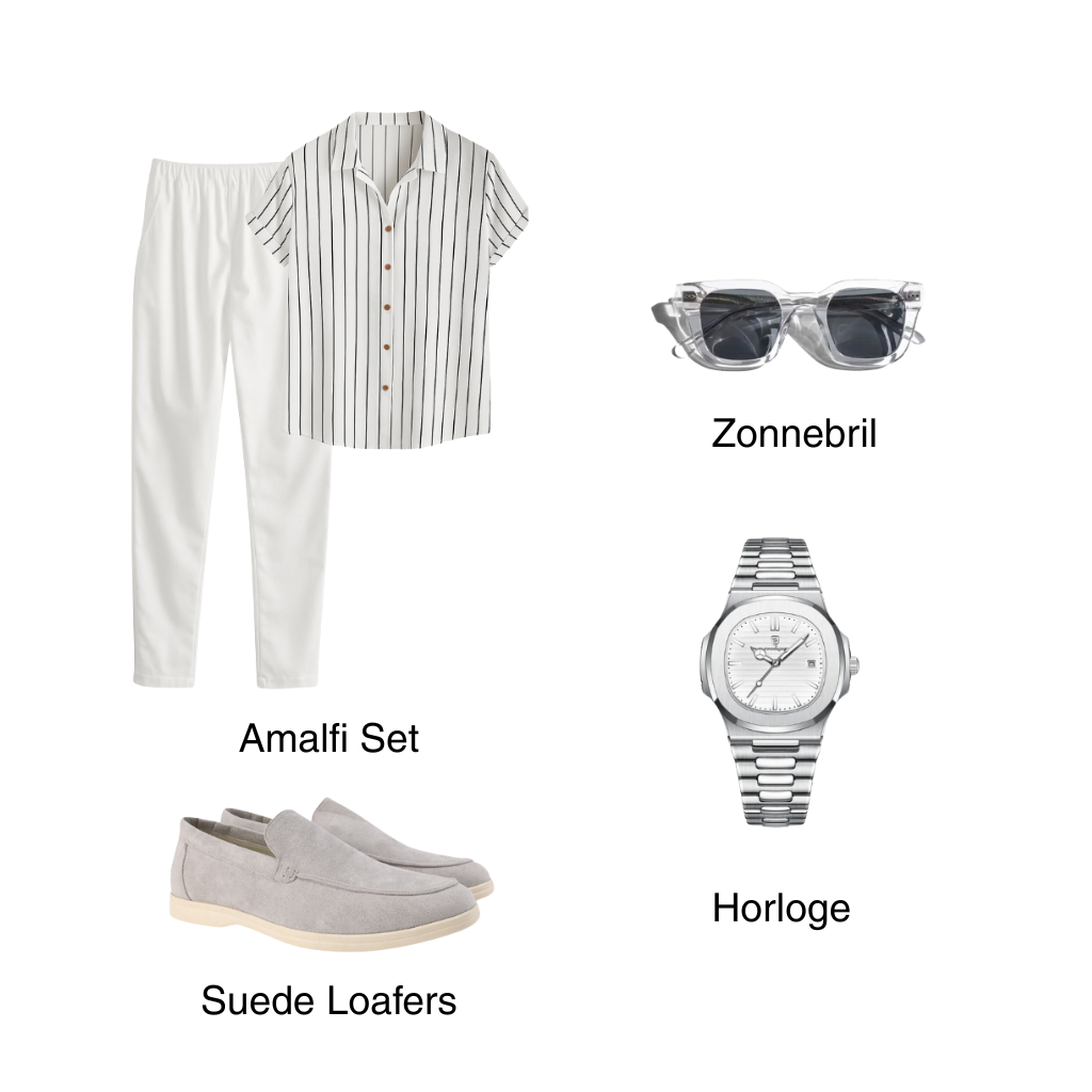 Grey White Outfit - Valourás