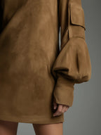 Marlowe Vintage Suede Mini Dress