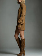 Marlowe Vintage Suede Mini Dress