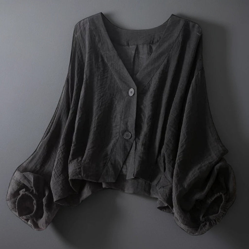 Sofia Linen Blouse - Valourás