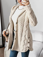 Elise Plush Hooded Cardigan