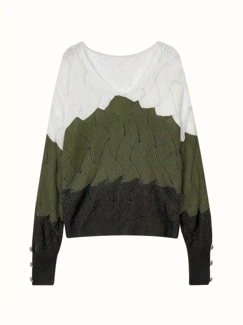 Benilda Elegant V-Neck Sweater