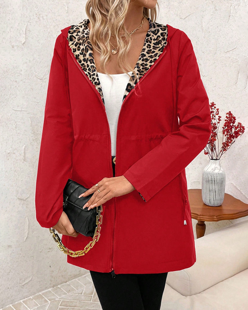 Bernice Reversible Leopard Coat