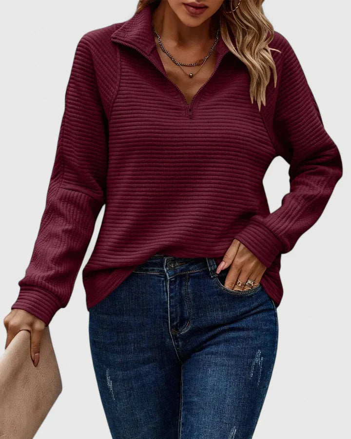 Valentina Quarter Zip Sweater – Valourás
